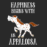 Happiness Begins With An Appaloosa Red Roan Horse Printed Hat | Artistshot