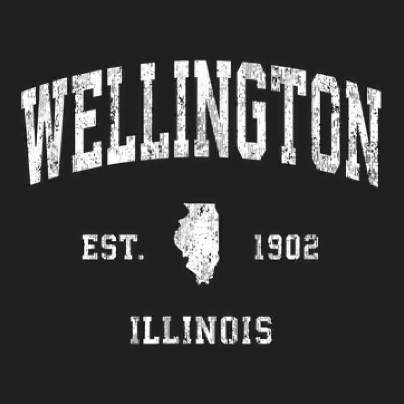 Wellington Illinois Il Vintage Athletic Sports Design T-shirt | Artistshot