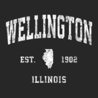 Wellington Illinois Il Vintage Athletic Sports Design Men's T-shirt Pajama Set | Artistshot