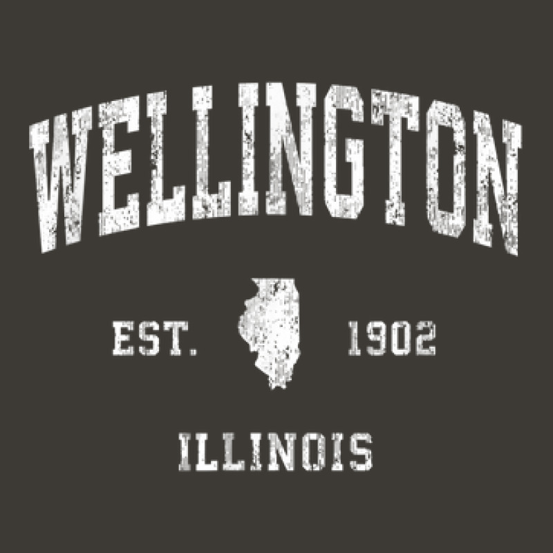 Wellington Illinois Il Vintage Athletic Sports Design Bucket Hat | Artistshot