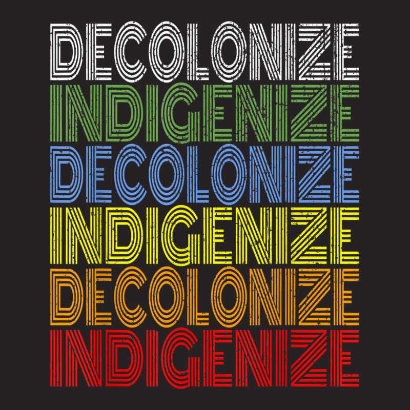 Decolonize Indigenize Shirt Native American Education Gift T Shirt Vintage Cap | Artistshot