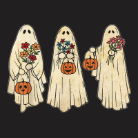 Vintage Floral Ghost Cute Halloween Costume Funny Graphic T Shirt T-shirt | Artistshot