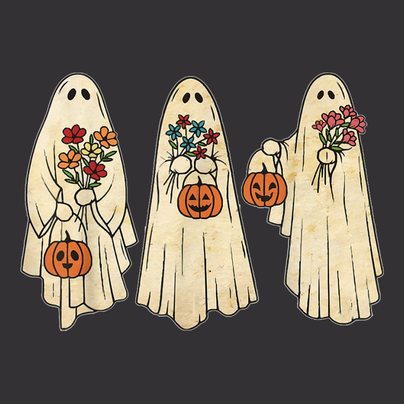 Vintage Floral Ghost Cute Halloween Costume Funny Graphic T Shirt Vintage Short | Artistshot