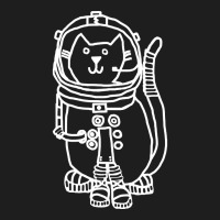 White Line Space Captain Yellow Cat Classic T-shirt | Artistshot