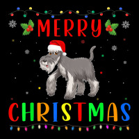 Xmas Light Schnauzer Dog Design Matching Christmas Pajama Maternity Scoop Neck T-shirt | Artistshot