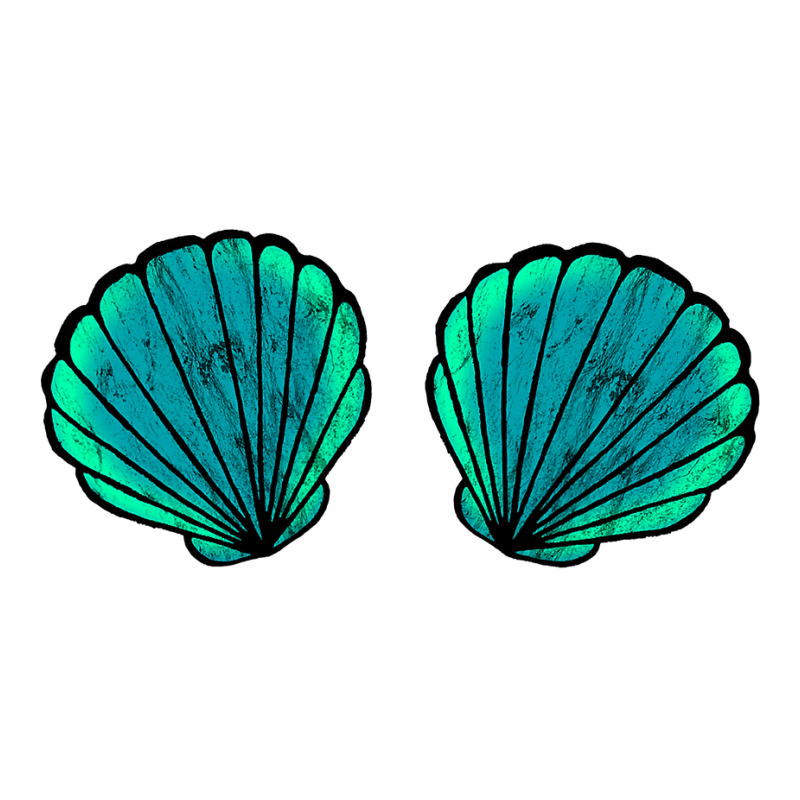 Seashell Mermaid Brassiere Bikini Bra Clam Shell Sticker | Artistshot