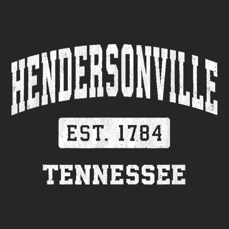 Hendersonville Tennessee Tn Vintage Established Sports Ladies Fitted T-Shirt by cm-arts | Artistshot