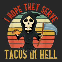 Vintage I Hope They Serve Tacos In Hell Halloween Costume T Shirt Men's T-shirt Pajama Set | Artistshot