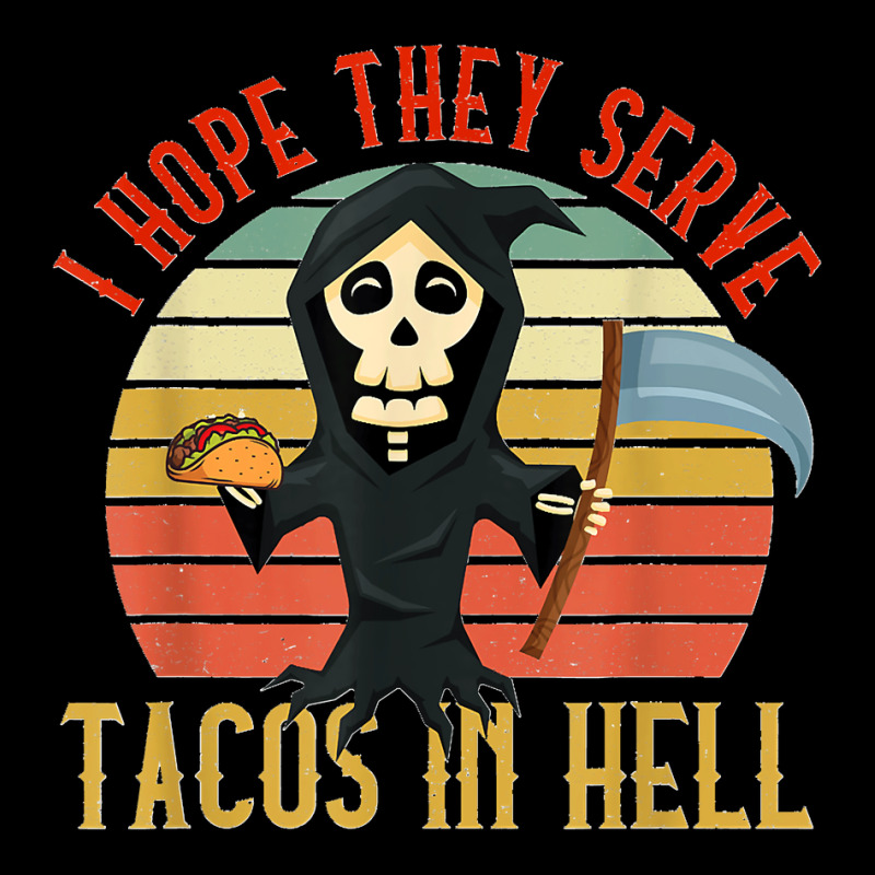 Vintage I Hope They Serve Tacos In Hell Halloween Costume T Shirt Men's Long Sleeve Pajama Set | Artistshot