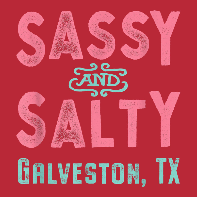 Galveston Texas Sassy And Salty Souvenir T Shirt Women's V-Neck T-Shirt by cm-arts | Artistshot