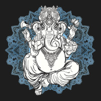 Hindu Elephant God Ganesha Tshirt  Oriental India Henna Tee Classic T-shirt | Artistshot