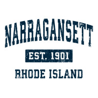 Narragansett Rhode Island Ri Vintage Sports Design Navy Sweatshirt Women's Pajamas Set | Artistshot