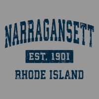 Narragansett Rhode Island Ri Vintage Sports Design Navy Sweatshirt Women's V-neck T-shirt | Artistshot