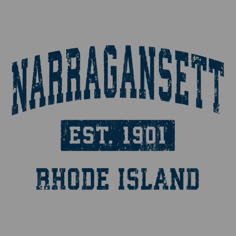 Narragansett Rhode Island Ri Vintage Sports Design Navy Sweatshirt Women's V-Neck T-Shirt by cm-arts | Artistshot