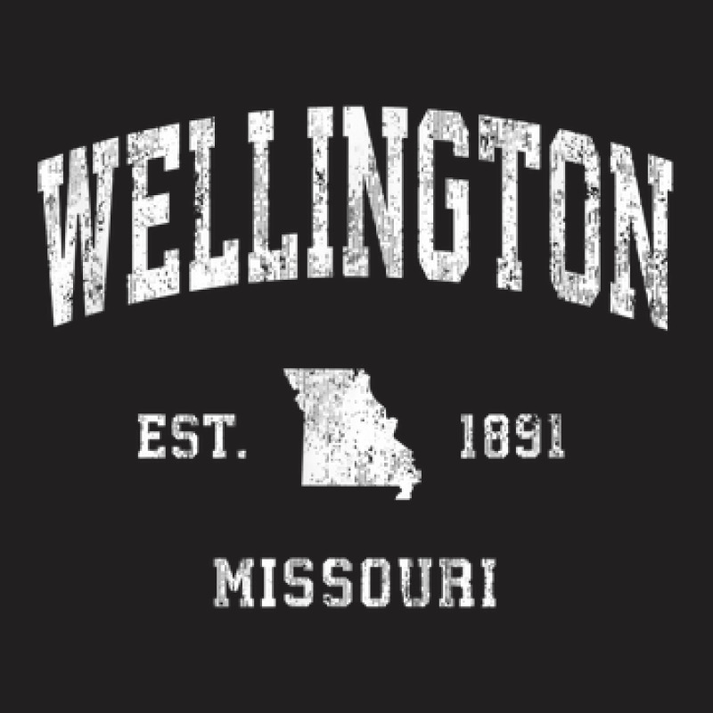 Wellington Missouri Mo Vintage Athletic Sports Design T-shirt | Artistshot