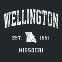 Wellington Missouri Mo Vintage Athletic Sports Design Crewneck Sweatshirt | Artistshot