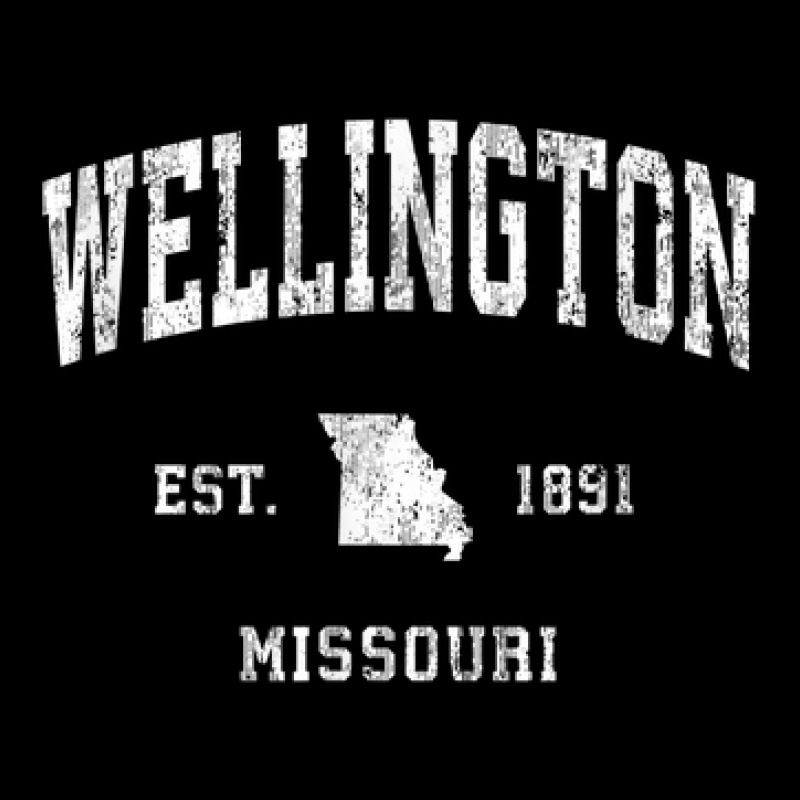 Wellington Missouri Mo Vintage Athletic Sports Design Zipper Hoodie | Artistshot