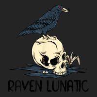 Raven Lunatic Fun Bird Skull Goth Gothic Halloween Costume 3/4 Sleeve Shirt | Artistshot