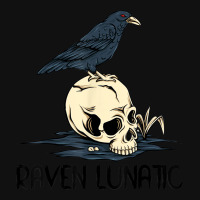 Raven Lunatic Fun Bird Skull Goth Gothic Halloween Costume Baby Beanies | Artistshot