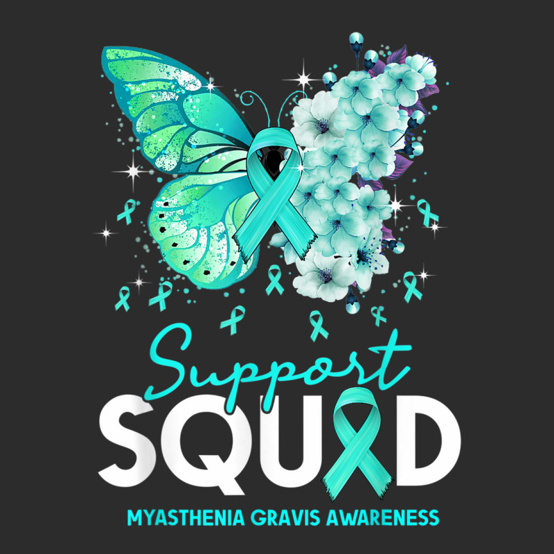 Support Squad Butterfly Teal Ribbon Myasthenia Gravis Exclusive T-shirt | Artistshot