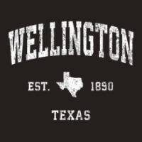 Wellington Texas Tx Vintage Athletic Sports Design Tank Top | Artistshot