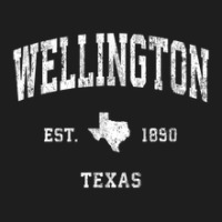 Wellington Texas Tx Vintage Athletic Sports Design Classic T-shirt | Artistshot