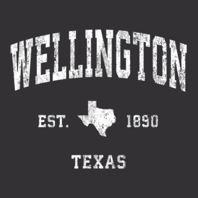 Wellington Texas Tx Vintage Athletic Sports Design Vintage Hoodie And Short Set | Artistshot