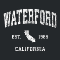 Waterford California Ca Vintage Athletic Sports Design Crewneck Sweatshirt | Artistshot