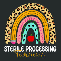 Sterile Processing Technician Leopard Rainbow Healthcare Women's Triblend Scoop T-shirt | Artistshot