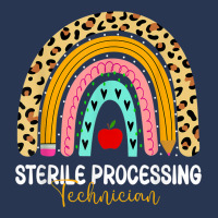 Sterile Processing Technician Leopard Rainbow Healthcare Ladies Denim Jacket | Artistshot