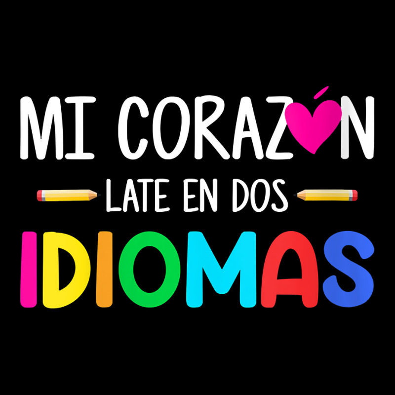 Womens Mi Corazon Late En Dos Idiomas, Bilingual Spanish Teacher V Nec Kids Cap by cm-arts | Artistshot