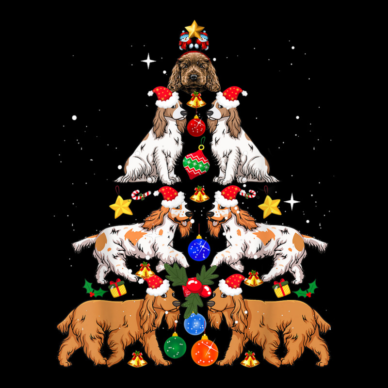 Xmas Lighting Santa English Cocker Spaniel Christmas Tree Youth Jogger by Lambent | Artistshot