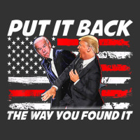 Funny Trump Slap Joe Biden Put It Back The Way You Found It T Shirt Baby Bodysuit | Artistshot