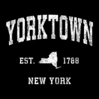 Yorktown New York Ny Vintage Athletic Sports Design Cropped Hoodie | Artistshot