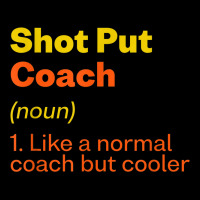 Shot Put Coach Definition Funny Track And Field Humor Adjustable Cap | Artistshot