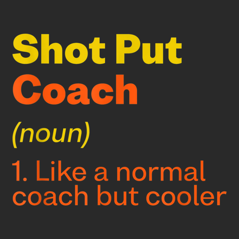 Shot Put Coach Definition Funny Track And Field Humor Printed hat by Kaiser | Artistshot