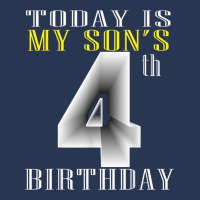 Today Is My Son's 4th Birthday Party 4 Years Old Party Gift Men Denim Jacket | Artistshot