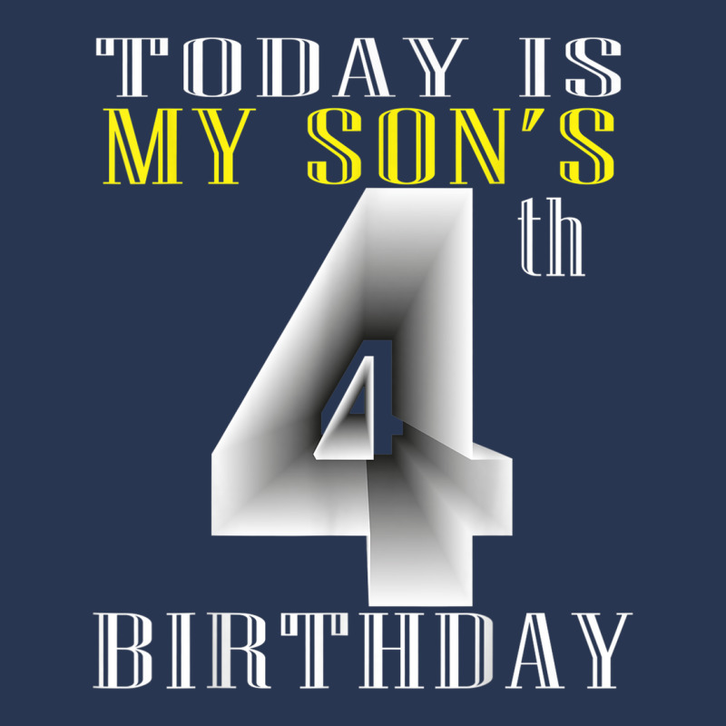 Today Is My Son's 4th Birthday Party 4 Years Old Party Gift Men Denim Jacket by Sapphire | Artistshot