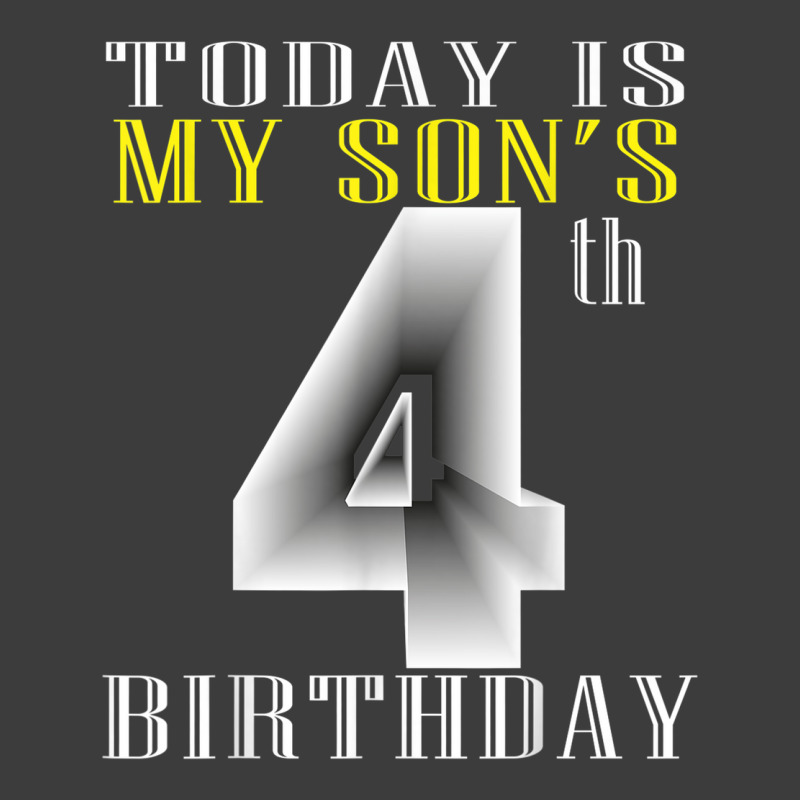 Today Is My Son's 4th Birthday Party 4 Years Old Party Gift Men's Polo Shirt by Sapphire | Artistshot