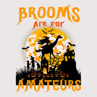 Funny Brooms Are For Amateurs Witch Riding Giraffe Halloween T Shirt Pocket T-shirt | Artistshot