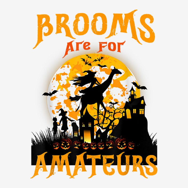 Funny Brooms Are For Amateurs Witch Riding Giraffe Halloween T Shirt Classic T-shirt by cm-arts | Artistshot