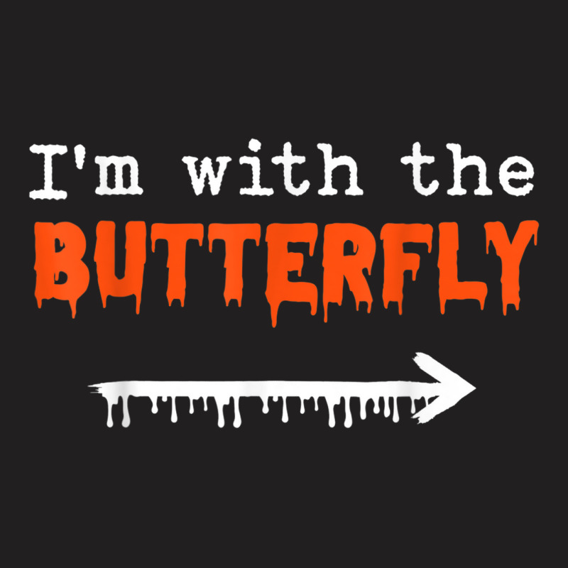 I'm With Butterfly Halloween Costume Party Matching Couples T-shirt | Artistshot