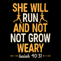 She Will Run And Not Grow Weary Isaiah 40 31 Bible Running Premium T S Youth Hoodie | Artistshot