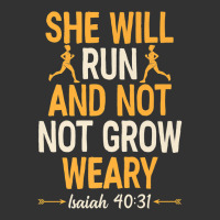 She Will Run And Not Grow Weary Isaiah 40 31 Bible Running Premium T S Baby Bodysuit | Artistshot