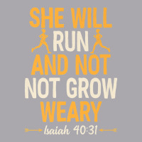 She Will Run And Not Grow Weary Isaiah 40 31 Bible Running Premium T S Youth 3/4 Sleeve | Artistshot