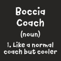 Boccia Coach Definition Funny Disability Sports Humor Ladies Fitted T-shirt | Artistshot