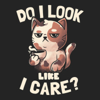 Do I Look Like I Care - Lazy Cute Coffee Cat Gift 3/4 Sleeve Shirt | Artistshot