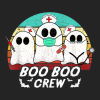 Boo Boo Crew Funny Nurse Halloween Ghost Costume Rn Vintage 3/4 Sleeve Shirt | Artistshot