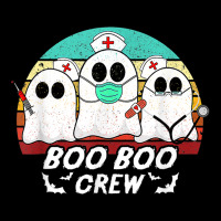 Boo Boo Crew Funny Nurse Halloween Ghost Costume Rn Vintage Men's Long Sleeve Pajama Set | Artistshot