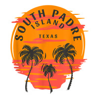 South Padre Island Texas Palm Trees Sunset Skull Beach T Shirt V-neck Tee | Artistshot